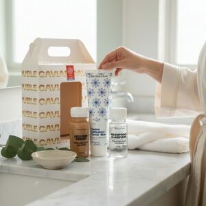 Pack Lissage tanino collagène double caviar pour cheveux Brazilian Glow