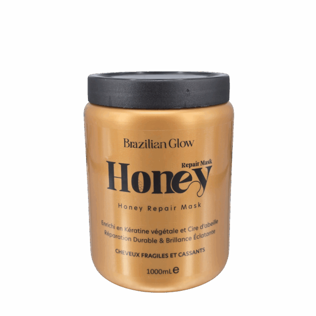 Masque Honey Brazilian Glow soin cheveux réparateur pour cheveux fragiles