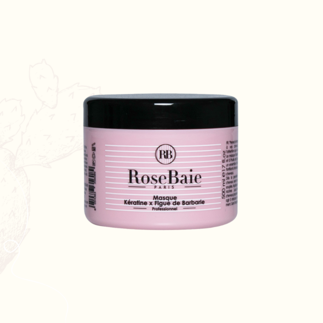masque rose baie keratine figue barbarie 500ml soin cheveux tunisie