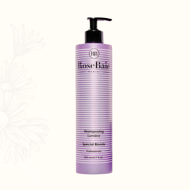 shampoing rose baie camomille keratine 500ml soin cheveux tunisie