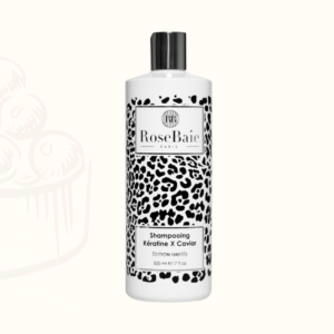 Shampooing kératine et caviar Rose Baie 500 ml pour cheveux abîmés