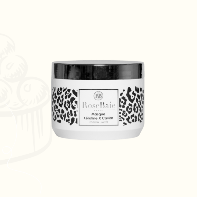 Masque kératine et caviar Rose Baie 500 ml pour cheveux abîmés