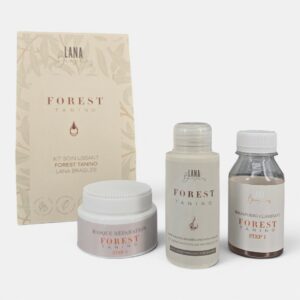 Kit Soin Lissant Sans Formol Forest Tanino Lana Brasiles 100ml avec shampoing clarifiant – Lissage professionnel pour cheveux disciplinés tunisie