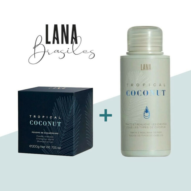 kit soin lissant tropical coconut 100ml