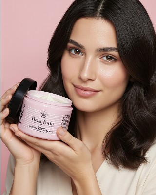 masque rose baie