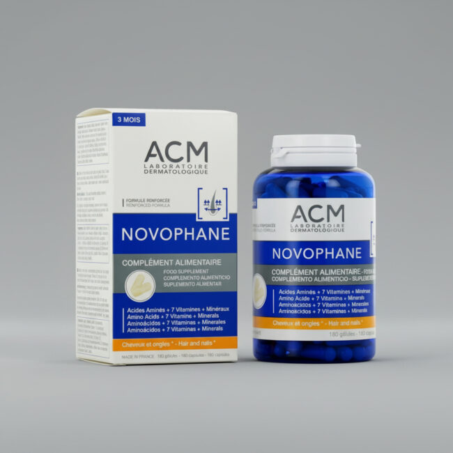 novophane cheveux et ongles 180 gelules complément alimentaire acm tunisie