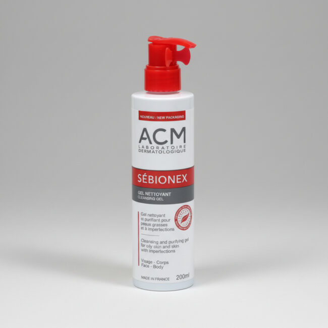 ACM SEBIONEX GEL MOUSSANT 200ML sebionex gel moussant visage soin visage acm tunisie