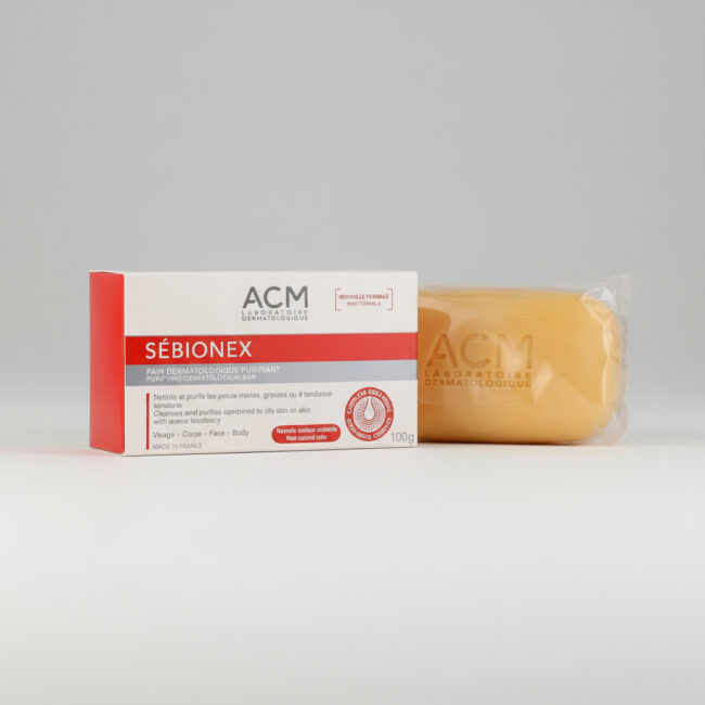 sebionex pain dermatologique purifiant soin visage et corps acm tunisie