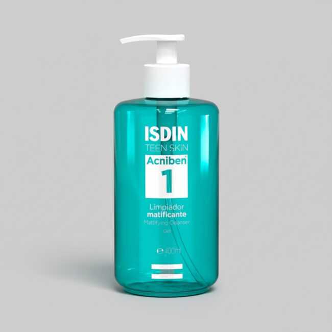ISDIN ACNIBEN GEL NETTOYANT MATIFIANT 400ML acniben gel nettoyant matifiant soin visage isdin tunisie