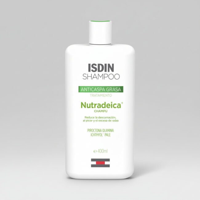 ISDIN NUTRADEICA SHAMPOOING ANTI PELLICULAIRE PELLICULES GRASSES 200ML nutradeica shampoing pellicules grasses soin cheveux isdin tunisie