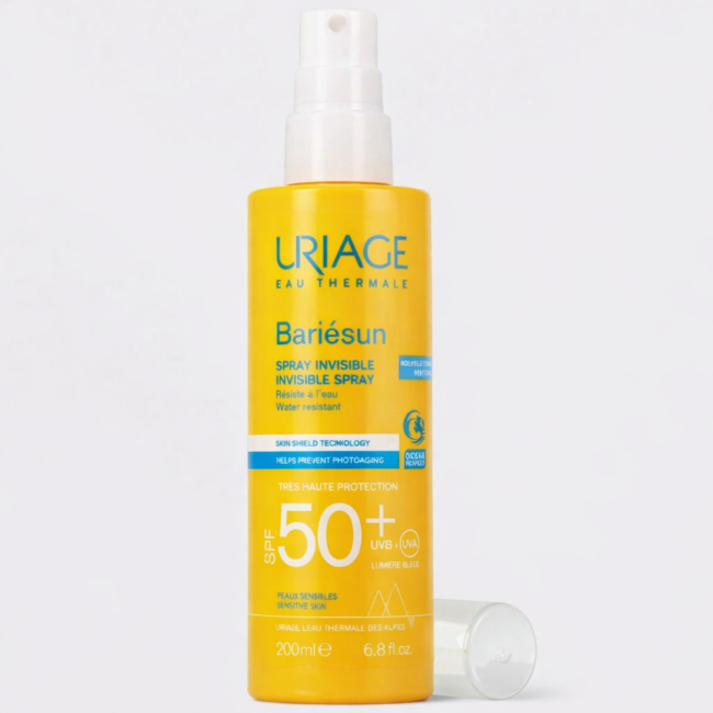 URIAGE BARIESUN SPRAY INVISIBLE SPF50+ 200ML bariesun spray invisible protection solaire corps et visage uriage tunisie