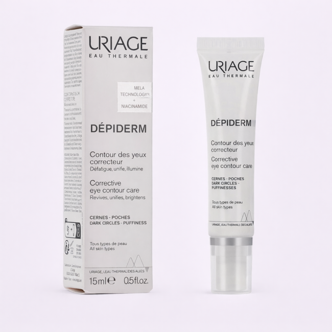 URIAGE DEPIDERM CONTOUR DES YEUX ECLAIRCISSANT 15ML contour des yeux eclaircissant depiderm soin yeux uriage tunisie