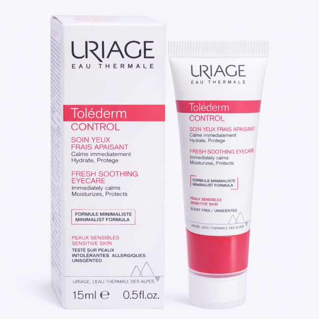 URIAGE TOLEDERM CONTROL SOIN YEUX FRAIS APAISANT 15ML soin yeux apaisant tolederm soin visage uriage tunisie