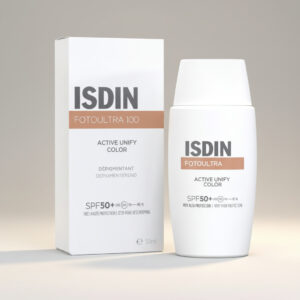 isdin active unify teintee spf50 ecran solaire anti taches visage isdin