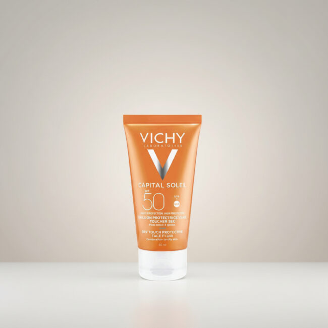 vichy ideal soleil emulsion toucher sec spf50
