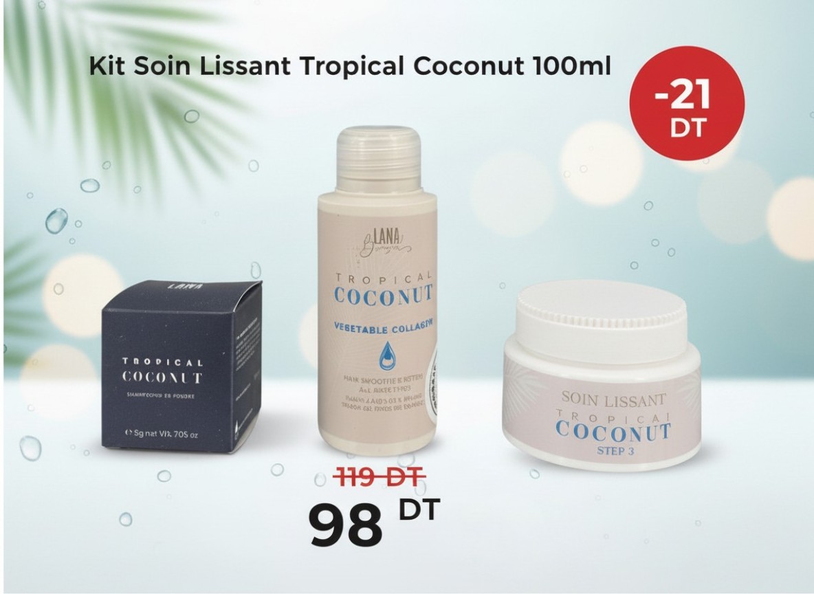 Kit Soin Lissant Tropical Coconut 100ml – Lana Brasiles