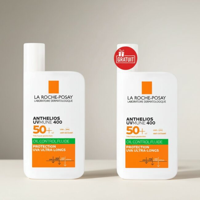 LA ROCHE POSAY ANTHELIOS UVMUNE 400 FLUIDE OIL CONTROL SPF50+ 50ML+(LE 2 EME OFFERT)