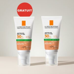 LA ROCHE POSAY LOT DE 2 ANTHELIOS UVMUNE 400 OIL CONTROL GEL CREME TEINTE SPF50+ 50ML
