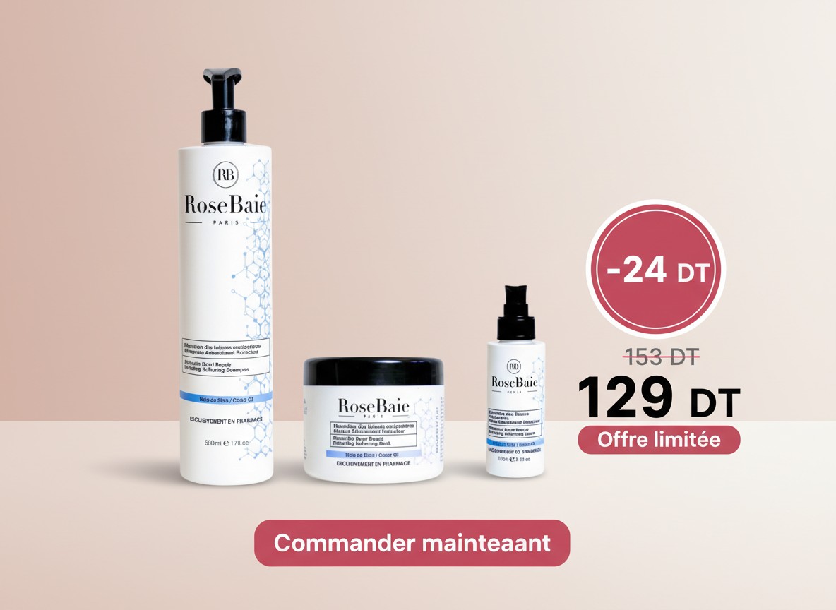 pack Ricin x Acide Folique pour cheveux Rose Baie tunisie (Product Beautifier)