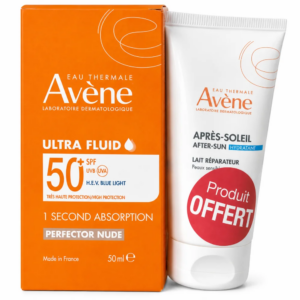 avene ultra fluid perfecteur teinte spf50 50ml lait apres soleil 50ml offert