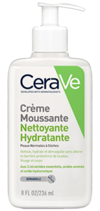 cerave creme moussante nettoyante hydratante 236ml