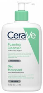 cerave gel moussant peaux normales a grasses 473ml