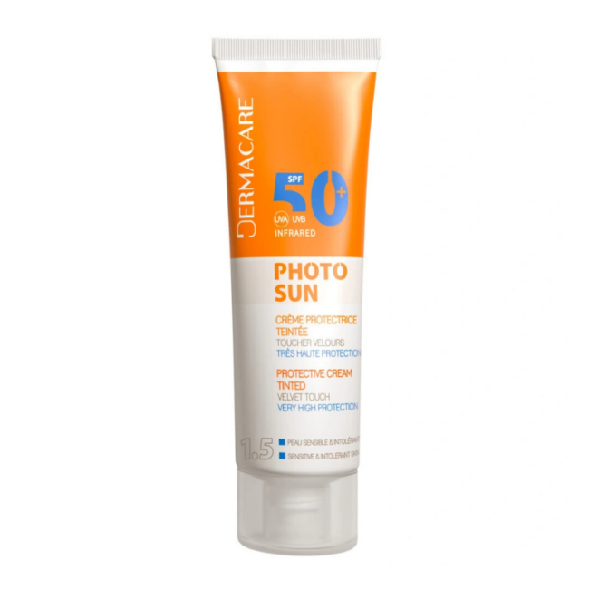 dermacare photosun creme protectrice teintee 15 peau sensible spf50 50ml dermacare photosun creme protectrice teintee 15 peau sensible spf50 50ml