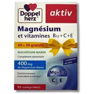 doppel herz aktiv magnesium et vitamines 90 comprimes