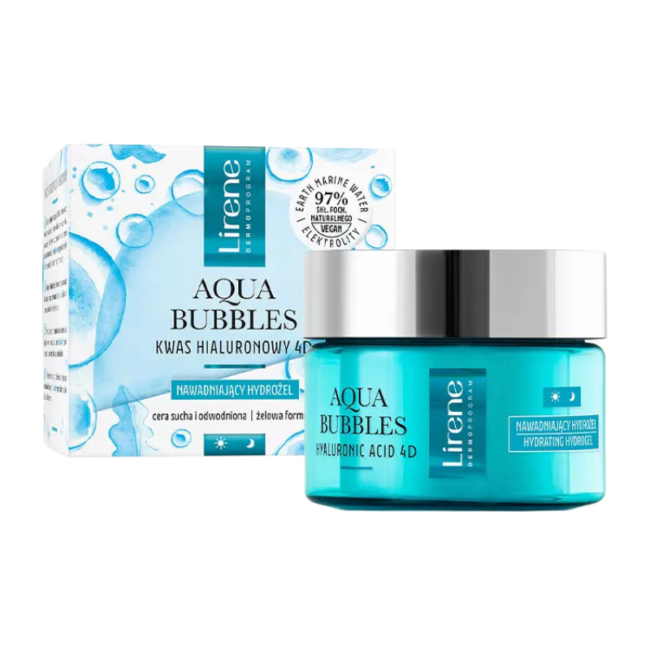 lirene aqua bubbles hydro gel creme visage jour et nuit 50ml lirene aqua bubbles hydro gel creme visage jour et nuit 50ml