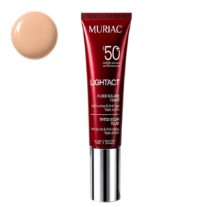 muriac lightact fluide solaire teinte spf50 01 ivoire