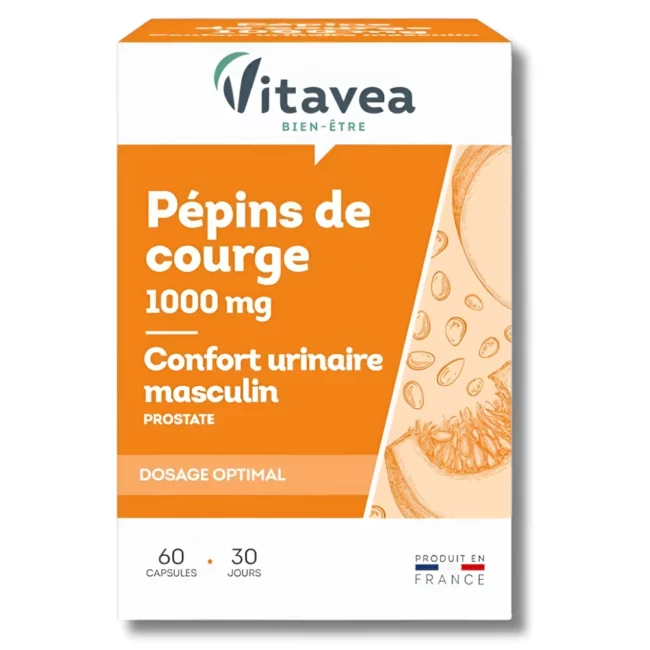 vitavea pepins de courge 1000mg 60 capsules vitavea pepins de courge 1000mg 60 capsules